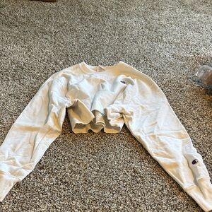 Champion Ivory Cropped Pullover